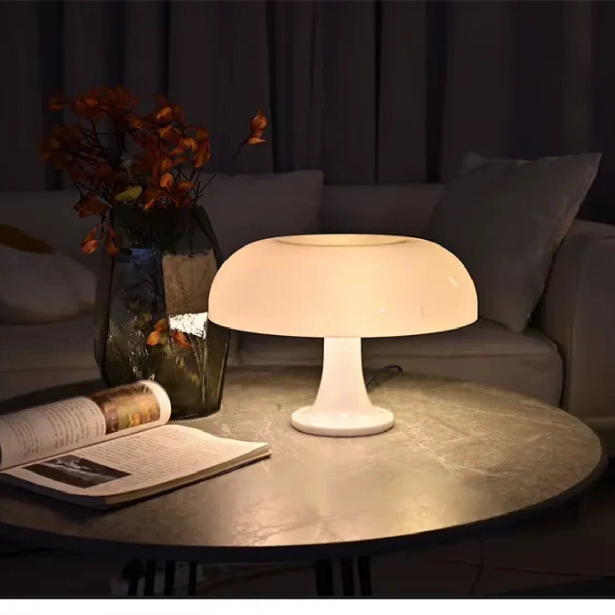 Stilfull Retro Mushroom Lampa - Svampformad