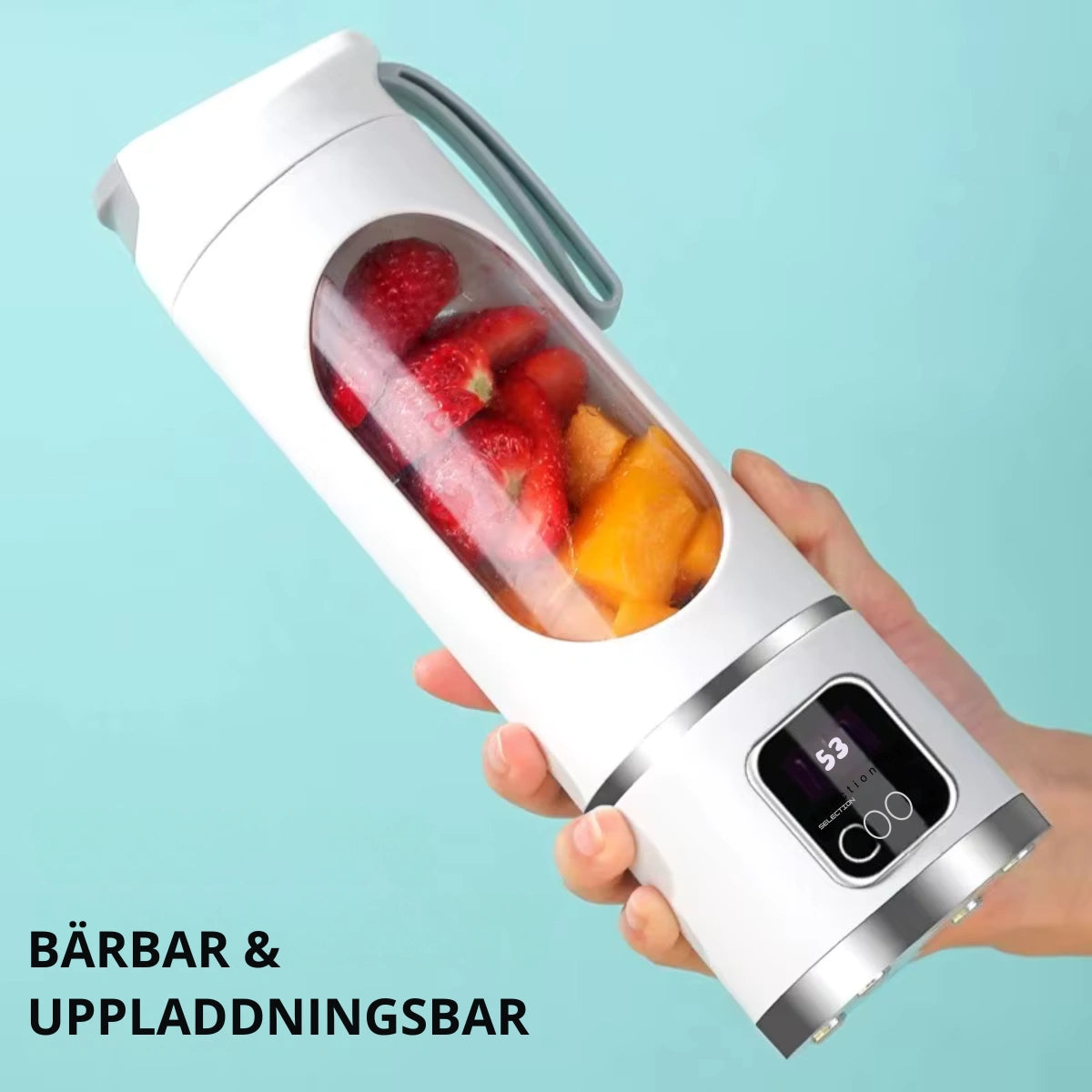Bärbar mixer för shakes och smoothies - 450 ml - uppladningsbar