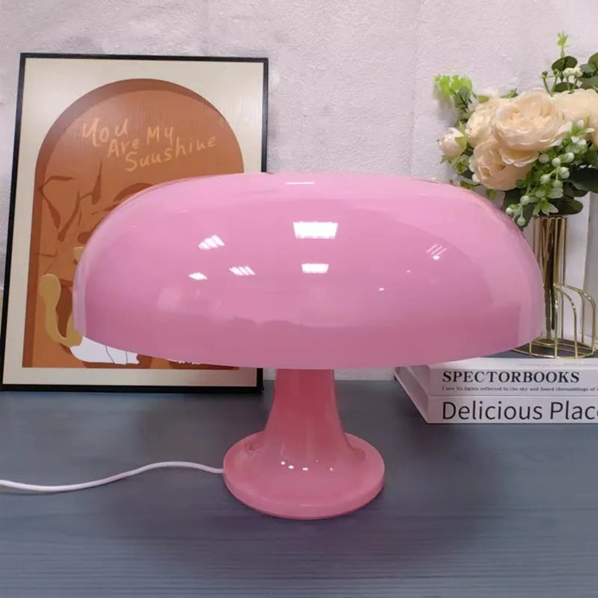 Stilfull Retro Mushroom Lampa - Svampformad