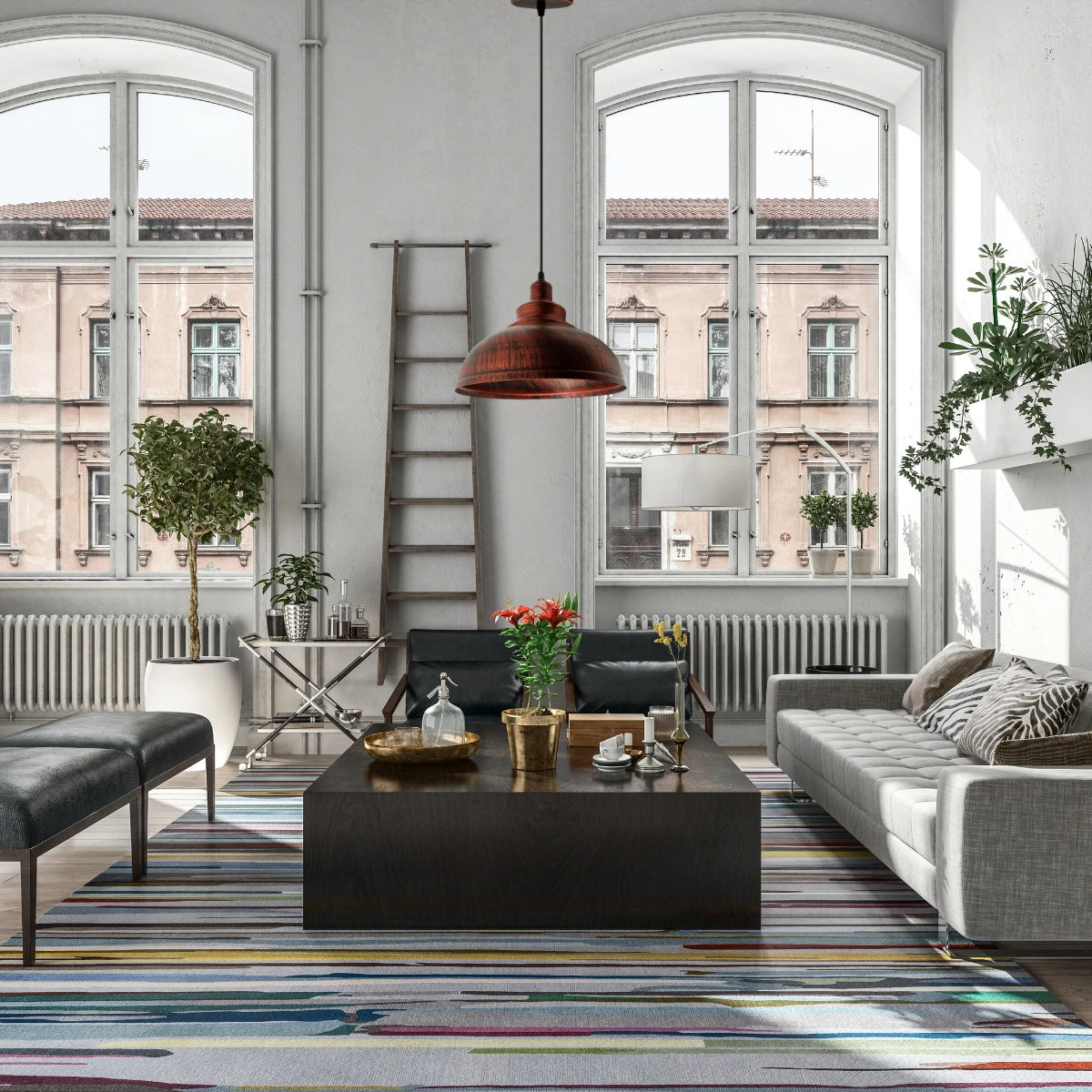 Taklampa Eriksberg - Retro Industriell Pendellampa