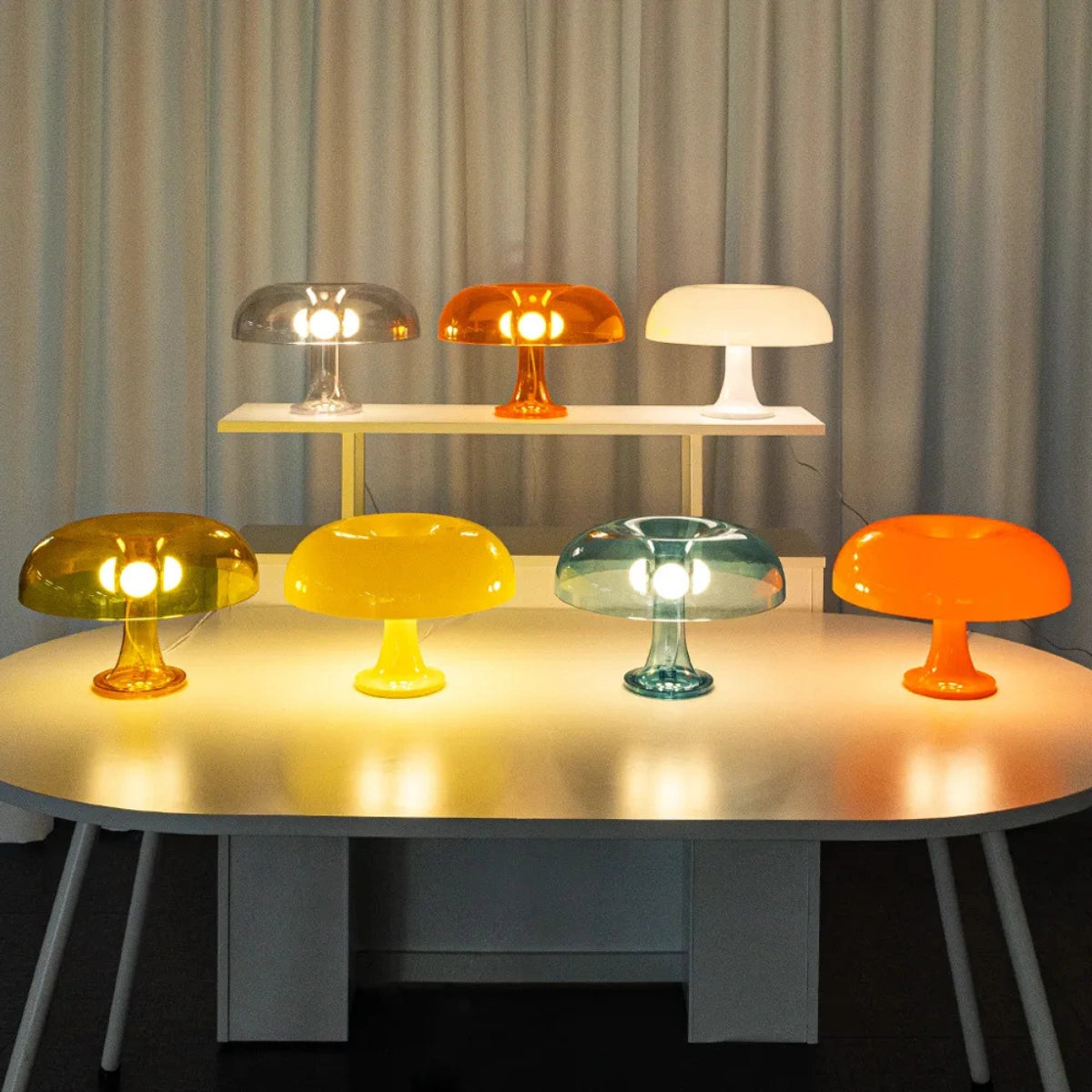 Stilfull Retro Mushroom Lampa - Svampformad