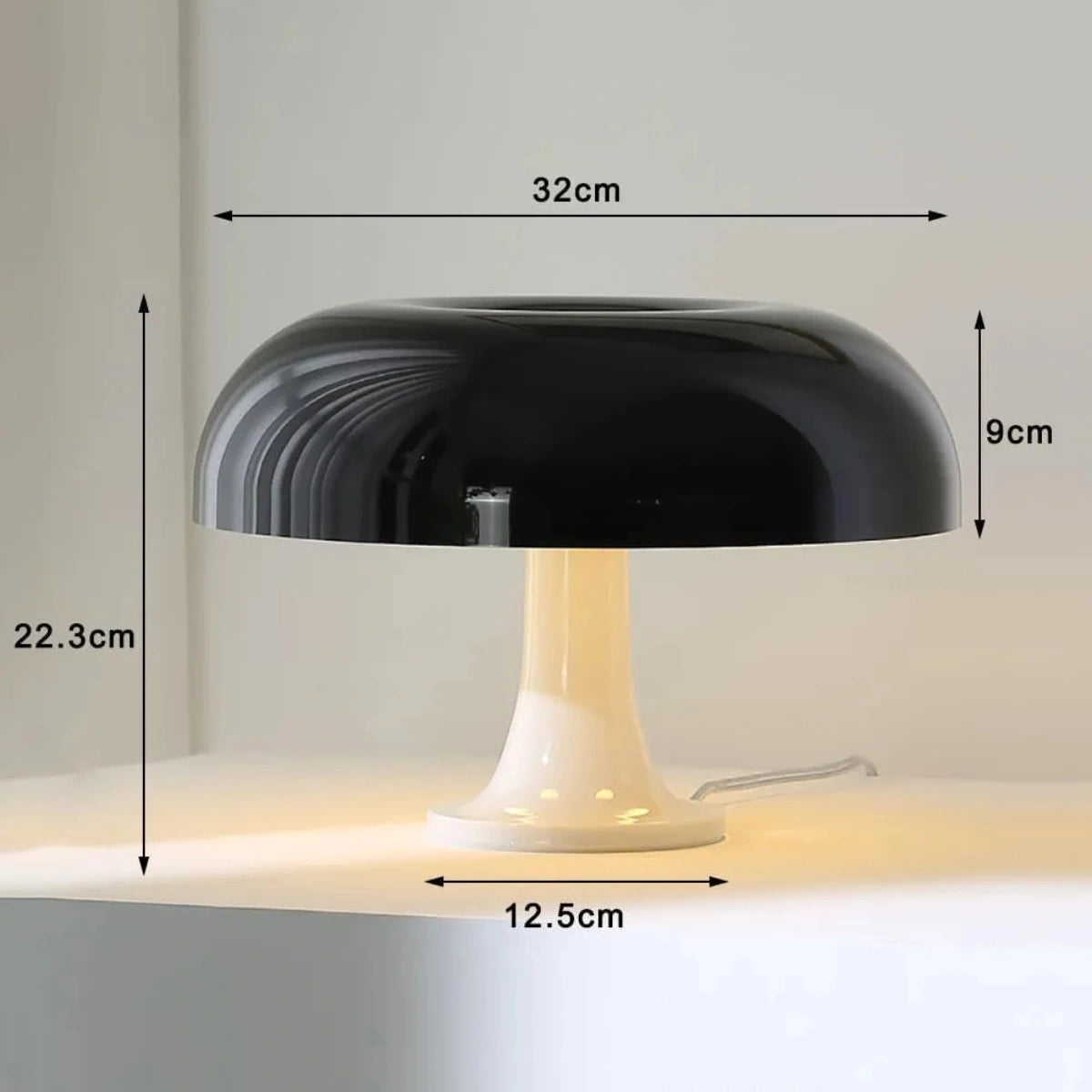Stilfull Retro Mushroom Lampa - Svampformad