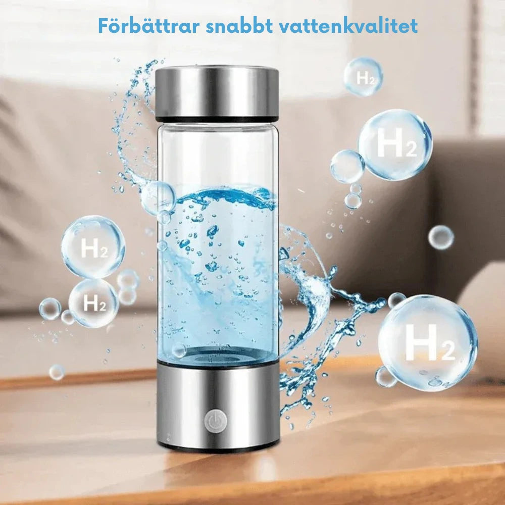 Bärbar Vätevattenflaska - Uppladningsbar Vattenjonisator