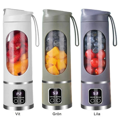 Bärbar mixer för shakes och smoothies - 450 ml - uppladningsbar