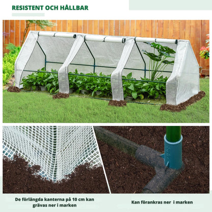 Miniväxthus med öppningsbara dörrar - Olika storlekar och färger