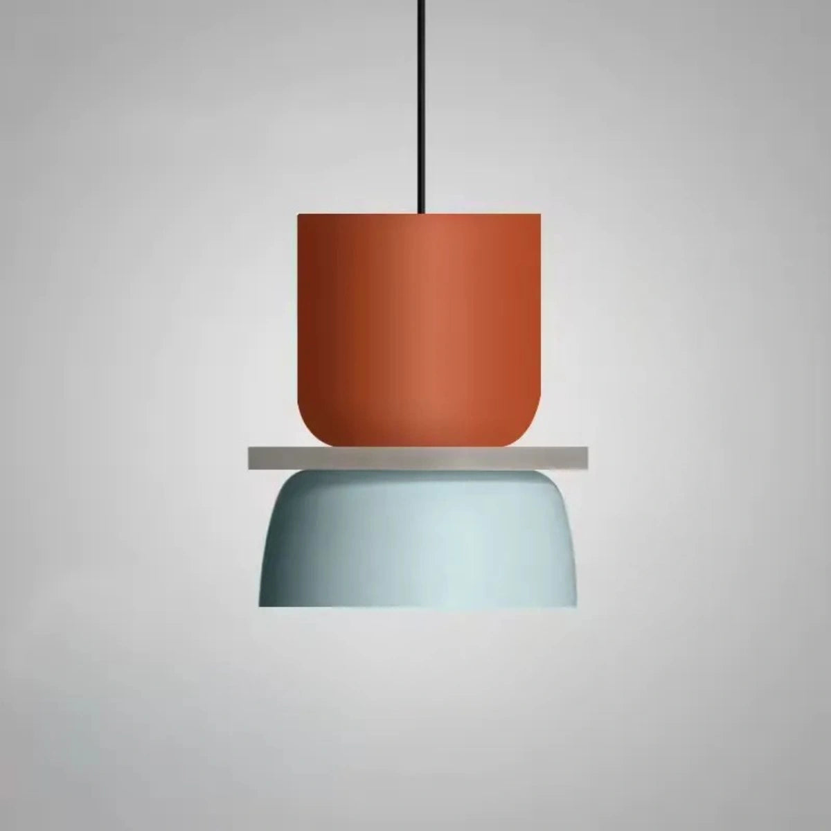 S - Orange & Ljusblå - 18.5 x 24 x 14 cm