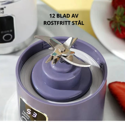 Bärbar mixer för shakes och smoothies - 450 ml - uppladningsbar