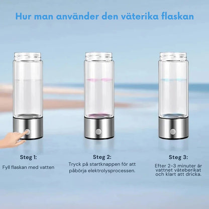 Bärbar Vätevattenflaska - Uppladningsbar Vattenjonisator