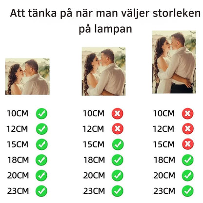 3D Månlampa - Designa med eget foto, namn eller text
