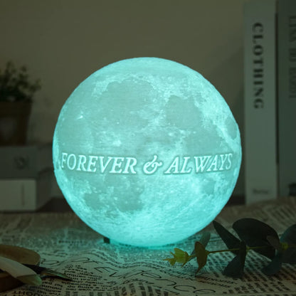 3D Månlampa - Designa med eget foto, namn eller text