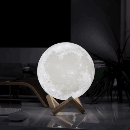 3D Månlampa - Designa med eget foto, namn eller text